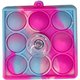 プッシュポップハンドスピナー ピンクスクエア