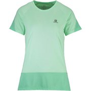 CROSS RUN SS TEE W LC1729000 BEACH GLASS/POOL BLUE/HEATHER Mサイズ [ランニングウェア シャツ レディース]