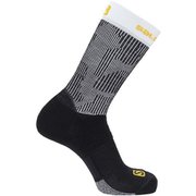 X ULTRA CREW LC1818500 BLACK/WHITE/SAFFRON Sサイズ(22-24cm) [ランニングウェア ソックス]