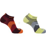 OUTLINE ANKLE 2-PACK LC1815400 WINETASTING/GOJI BERRY/LEEK GREEN Lサイズ [アウトドア ソックス]