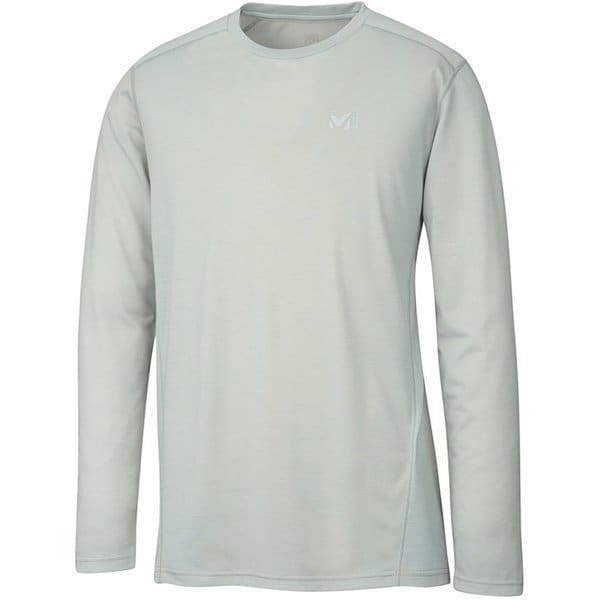 ミレー MILLET  クータイ II ウール クルー ロングスリーブ KUHTAI II WOOL CREW LS M MIV01935 7372 SILVER Lサイズ(日本：XLサイズ) [アウトドア カットソー メンズ]