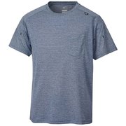 ヘザー メッシュ クルー ショート スリーブ HEATHER MESH CREW SS M MIV01767 6357 HEATHER NAVY Mサイズ(日本：Lサイズ) [アウトドア カットソー メンズ]