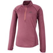 クータイ II ウール ジップ ロングスリーブ KUHTAI II WOOL ZIP LS W MIV01950 9546 ROSE BROWN XSサイズ(日本：Sサイズ) [アウトドア カットソー レディース]