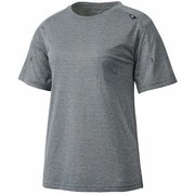 ヘザーメッシュクルーショートスリーブ MIV01784 6342 CHARCOAL HEATHER Sサイズ(日本：Mサイズ) [アウトドア カットソー レディース]