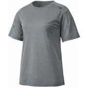 ヘザーメッシュクルーショートスリーブ MIV01784 6342 CHARCOAL HEATHER Lサイズ(日本：XLサイズ) [アウトドア カットソー レディース]