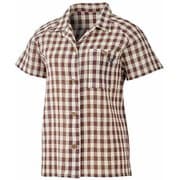 ワシプラスシャツRショートスリーブ MIV01956 4369 DARK BROWN Sサイズ(日本：Mサイズ) [アウトドア シャツ レディース]