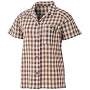 ワシプラスシャツRショートスリーブ MIV01956 4369 DARK BROWN Mサイズ(日本：Lサイズ) [アウトドア シャツ レディース]