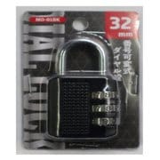 MO-01BK [ダイヤルロック 文字合わせ錠 32mm ブラック]
