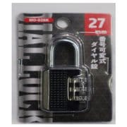 MO-02BK [ダイヤルロック 文字合わせ錠 27mm ブラック]