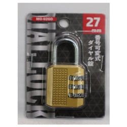 MO-02GD [ダイヤルロック 文字合わせ錠 27mm ゴールド]