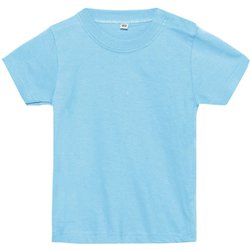 5.6オンス CBT ヘビーウェイトベビーTシャツ Lブルー 80cm [Tシャツ]