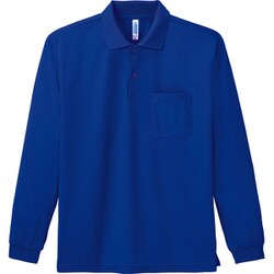 4.4オンス ALP ドライ長袖ポロシャツ（ポケット付）ジャパンブルー 5L [長袖ポロシャツ]
