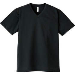 4.4オンス AVT ドライVネックTシャツ ブラック LL [シャープなVネック]
