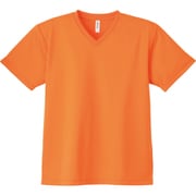 4.4オンス AVT ドライVネックTシャツ オレンジ M [シャープなVネック]