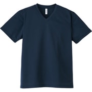 4.4オンス AVT ドライVネックTシャツ ネイビー S [シャープなVネック]