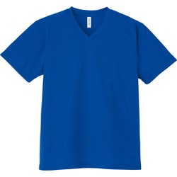 4.4オンス AVT ドライVネックTシャツ ロイヤルブルー M [シャープなVネック]