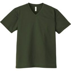 4.4オンス AVT ドライVネックTシャツ アーミーグリーン 3L [シャープなVネック]
