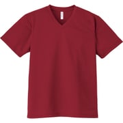 4.4オンス AVT ドライVネックTシャツ バーガンディ LL [シャープなVネック]