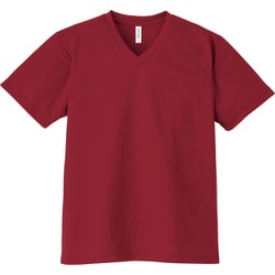 4.4オンス AVT ドライVネックTシャツ バーガンディ 4L [シャープなVネック]