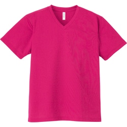 4.4オンス AVT ドライVネックTシャツ ホットピンク M [シャープなVネック]
