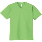 4.4オンス AVT ドライVネックTシャツ ライム L [シャープなVネック]