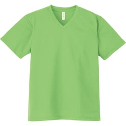 4.4オンス AVT ドライVネックTシャツ ライム SS [シャープなVネック]