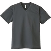 4.4オンス AVT ドライVネックTシャツ ダークグレー LL [シャープなVネック]
