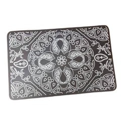 ソフト珪藻土パウダー吸水バスマットペイズリー TRB-0005