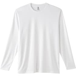 3.5オンス AIL インターロックドライ長袖Tシャツ ホワイト L [長袖Tシャツ]