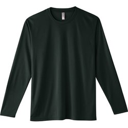 3.5オンス AIL インターロックドライ長袖Tシャツ ブラック L [長袖Tシャツ]