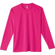 3.5オンス AIL インターロックドライ長袖Tシャツ ホットピンク L [長袖Tシャツ]