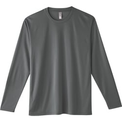 3.5オンス AIL インターロックドライ長袖Tシャツ ダークグレー M [長袖Tシャツ]