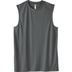 ノースリーブTシャツ 3.5オンス AIN インターロックドライノースリーブ ダークグレー M
