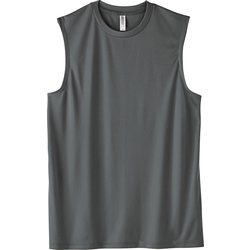 ノースリーブTシャツ 3.5オンス AIN インターロックドライノースリーブ ダークグレー SS