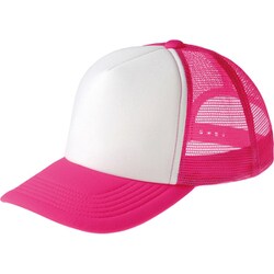メッシュキャップ EVMイベントメッシュキャップ ホットピンク×ホワイト JL