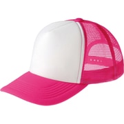 メッシュキャップ EVMイベントメッシュキャップ ホットピンク×ホワイト JL
