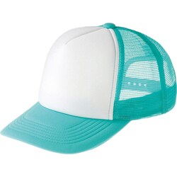 メッシュキャップ EVMイベントメッシュキャップ アクア×ホワイト F