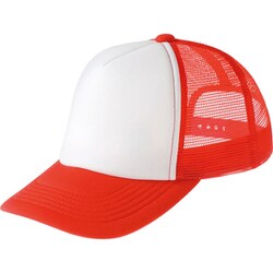 メッシュキャップ EVMイベントメッシュキャップ イタリアンレッド×ホワイト F