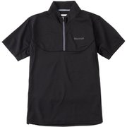 サンスクリーンクライムスピードハーフスリーブジップ Sunscreen Climb Speed H/S Zip TOMTJA63 BK XLサイズ [アウトドア カットソー メンズ]