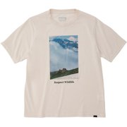 ウィメンズネイチャーフォトハーフスリーブティー W's Nature Photo H/S Tee TOWTJA42YY (HUT)ハット Lサイズ [アウトドア カットソー レディース]