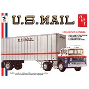 AMT1326 1/25 カーモデルシリーズ フォード C-900 トラック＆トレーラー U.S.メール [組立式プラスチックモデル]