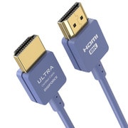 HDMIケーブル HDMI2.1 ウルトラハイスピード 8K4K対応 1.8m ネイビーブルー D0057NB