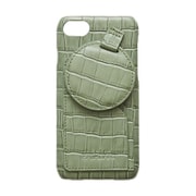 Ha-2111-513 RETRO GREEN [サークル iPhone 7/8用 クロコ柄 多機能ケース]