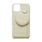 Ha-2111-516 ECRU [サークル iPhone 13用 クロコ柄 多機能ケース]
