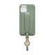 Ha-2106-918 RETRO GREEN [カラバシュ iPhone 12/12 Pro用 ケース ショルダーストラップ付き]