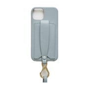 Ha-2111-602 ASHBLUE [カラバシュ iPhone 13用 ケース ショルダーストラップ付き]