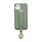 Ha-2111-602 RETRO GREEN [カラバシュ iPhone 13用 ケース ショルダーストラップ付き]
