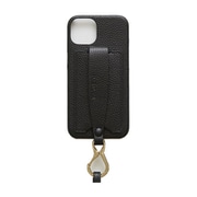 Ha-2111-602 black [カラバシュ iPhone 13用 ケース ショルダーストラップ付き]
