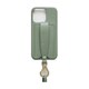Ha-2111-603 RETRO GREEN [カラバシュ iPhone 13 Pro用 ケース ショルダーストラップ付き]