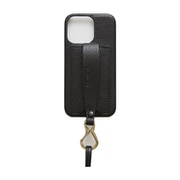 Ha-2111-603 black [カラバシュ iPhone 13 Pro用 ケース ショルダーストラップ付き]